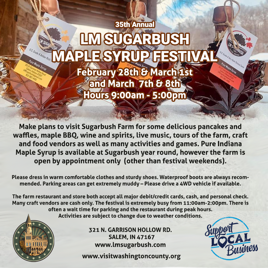 Bottles of Sugarbush Real Maple Syrup